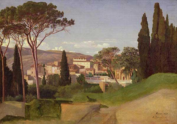 Jean-Achille Benouville View of a Roman Villa oil painting picture